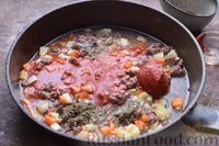 Фото приготовления рецепта: Лапша удон с курицей, овощами и соусом терияки - шаг №9