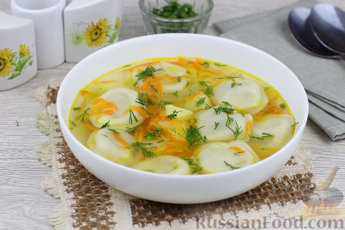Вкусный татарский суп с крохотными пельменями