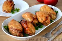 Фото приготовления рецепта: Куриные рулетики с яблоками (в духовке) - шаг №12