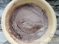 Фото приготовления рецепта: Пирог-торт "Баунти" с кокосовым заварным кремом и шоколадной глазурью - шаг №13