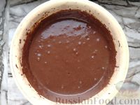 Фото приготовления рецепта: Пирог-торт "Баунти" с кокосовым заварным кремом и шоколадной глазурью - шаг №14