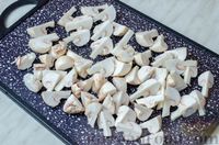 Фото приготовления рецепта: Булгур с куриными сердечками и грибами (на сковороде) - шаг №7