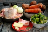 Фото приготовления рецепта: Жаркое из картошки и курицы, с брюссельской капустой - шаг №1