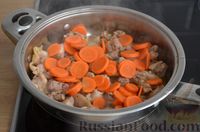 Фото приготовления рецепта: Салат из моркови по-корейски с кукурузой и яичными блинчиками - шаг №6