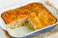 Фото приготовления рецепта: Фриттата с замороженными овощами, колбасой и сыром (в духовке) - шаг №15