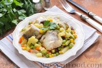Фото приготовления рецепта: Рыба, тушенная с замороженными овощами и картофелем (в мультиварке) - шаг №8