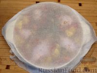 Фото приготовления рецепта: Курица с картошкой в пряном томатном соусе, в духовке - шаг №12