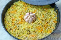 Фото приготовления рецепта: Рис с фаршем (на сковороде) - шаг №9