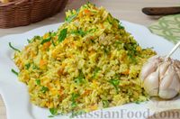 Фото приготовления рецепта: Рис с фаршем (на сковороде) - шаг №11