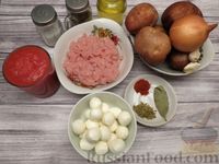 Фото приготовления рецепта: Картошка, запечённая с фаршем в томатном соусе и моцареллой - шаг №1