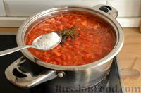 Фото приготовления рецепта: Пряный томатный суп-пюре на курином бульоне - шаг №9