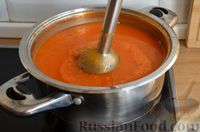 Фото приготовления рецепта: Пряный томатный суп-пюре на курином бульоне - шаг №10