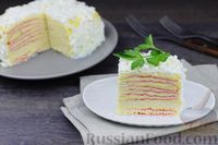 Фото приготовления рецепта: Закусочный торт из крабовых палочек с сыром и яйцами - шаг №16