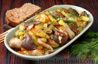 Фото к рецепту: Жареная картошка с солёными грибами
