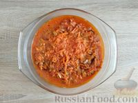 Фото приготовления рецепта: Рис с капустно-куриными котлетами (в духовке) - шаг №15