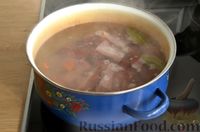 Фото приготовления рецепта: Зганянка (суп с копчёными рёбрышками, квашеной капустой и фасолью) - шаг №3