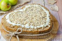 Фото к рецепту: Старинная русская шарлотка из пшенично-ржаного хлеба с яблоками