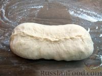 Фото приготовления рецепта: Домашний хлеб-батон на молоке и сливочном масле - шаг №12