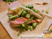 Фото приготовления рецепта: Рыбная запеканка с брокколи и цветной капустой - шаг №4