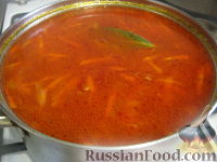 Фото приготовления рецепта: Украинский красный борщ с фасолью - шаг №12