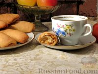 Фото приготовления рецепта: Песочные рулетики на кефире и сливочном масле с яблоками (без яиц) - шаг №14