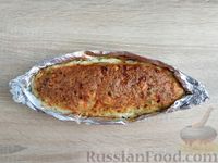 Фото приготовления рецепта: Мясной хлеб из куриного фарша с замороженными овощами - шаг №14