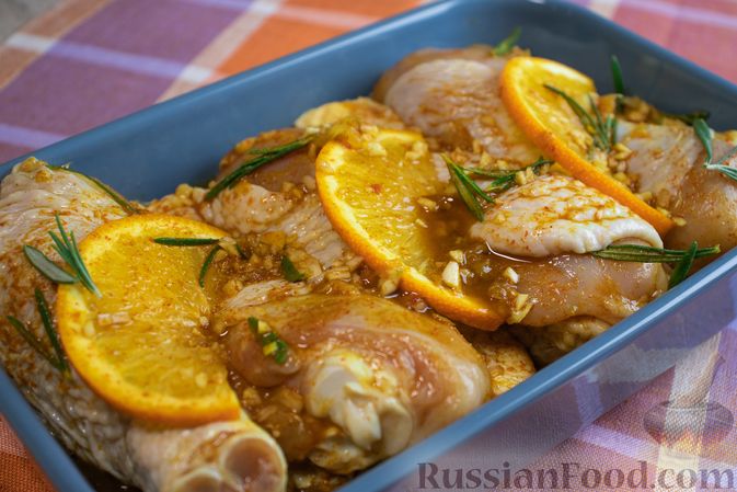 Грудка куриная, маринованная в апельсине и имбире - лучший рецепт