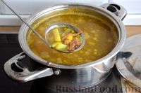 Фото приготовления рецепта: Суп с тушёнкой, консервированной фасолью и горошком - шаг №7