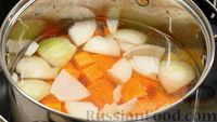 Фото приготовления рецепта: Ленивый овощной суп-пюре с плавленым сыром - шаг №4