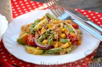 Фото приготовления рецепта: Овощной салат с курицей и авокадо - шаг №17