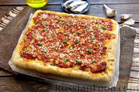 Фото приготовления рецепта: Сицилийская пицца с анчоусами и томатным соусом - шаг №26