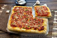 Фото приготовления рецепта: Сицилийская пицца с анчоусами и томатным соусом - шаг №27