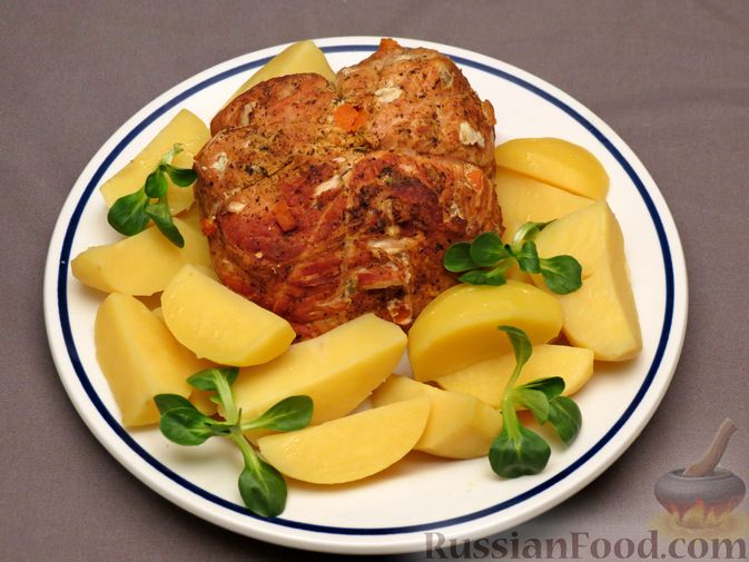 Мясо с картошкой в рукаве в духовке классический рецепт с фото быстро и просто от Натальи Даньчишак