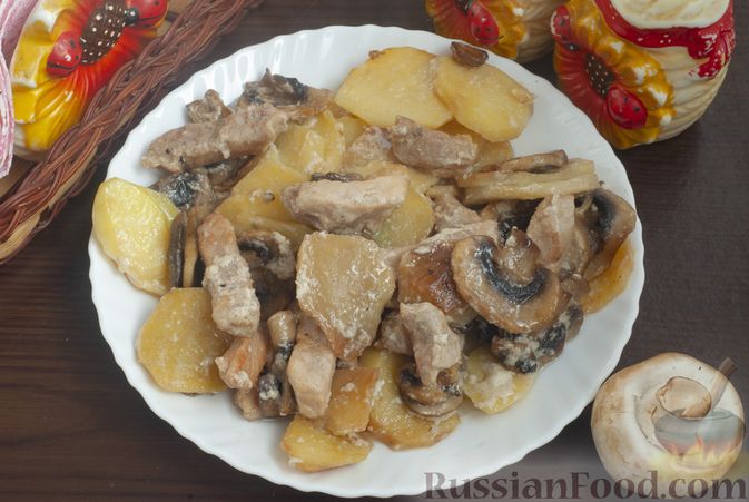 Пошаговый рецепт тушеной картошки с мясом