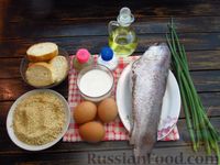 Фото приготовления рецепта: Рыбные зразы с варёными яйцами и зелёным луком - шаг №1
