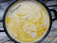 Фото приготовления рецепта: Сырный суп с куриными сердечками - шаг №10