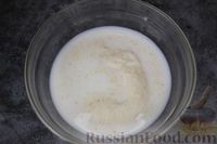Фото приготовления рецепта: Манник на молоке, с творогом, изюмом и цедрой лимона - шаг №3