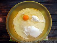 Фото приготовления рецепта: Басбуса с орехами, кокосовой стружкой и лимонным сиропом - шаг №4