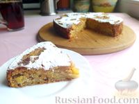 Фото приготовления рецепта: Овсяный пирог с яблоками и мёдом - шаг №10