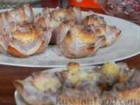 Фото приготовления рецепта: Слоёно-песочное печенье "Лотосы" с кокосовой начинкой - шаг №31