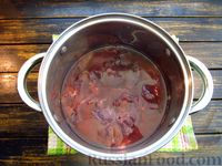 Фото приготовления рецепта: Тефтели из печени с рисом и сыром в сметанно-томатном соусе - шаг №4