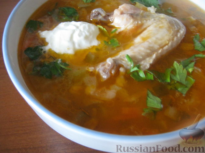 Как приготовить суп рассольник с курицей и перловкой