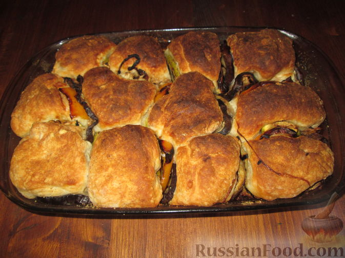 Рецепт Разборный хлеб-пирог с овощами гриль