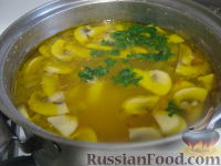 Фото приготовления рецепта: Суп грибной со свининой - шаг №12