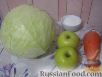 Фото приготовления рецепта: Квашеная капуста с яблоками - шаг №1