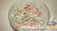 Фото приготовления рецепта: Салат "Авокадо с креветками" - шаг №6