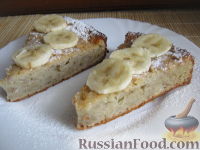 Фото приготовления рецепта: Банановый пирог к чаю - шаг №11