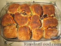 Фото приготовления рецепта: Разборный хлеб-пирог с овощами гриль - шаг №10