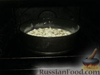 Фото приготовления рецепта: Манник на кефире "Апельсиновое чудо" - шаг №12