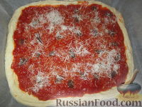 Фото приготовления рецепта: Палермитанская пицца "Сфинчене" - шаг №5